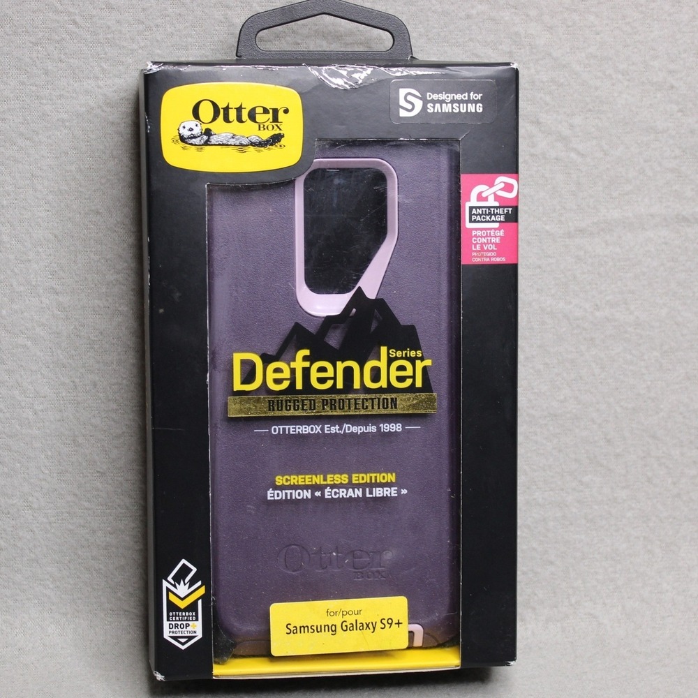 OtterBox Phone Case Purple Samsung Galaxy S9+ Defender Rugged 77-60894